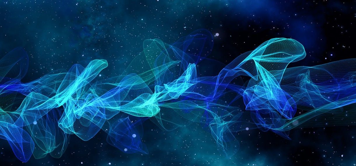 universe, particles, vibration