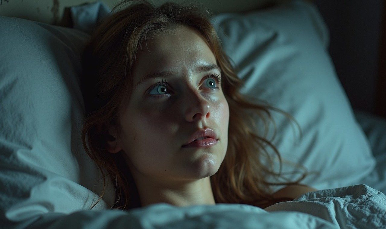 chronic, illness, chronic fatigue syndrome, insomnia, bed, fatigue, worry, woman, ai generated insomnie